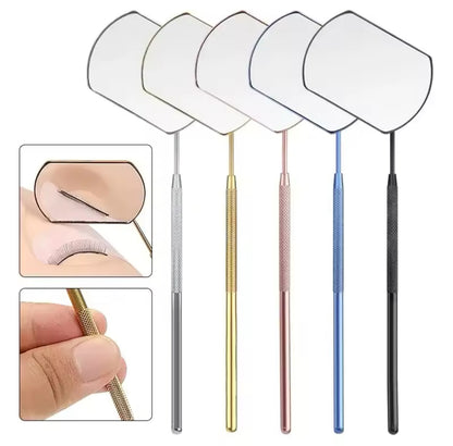 Espejo para pestañas de acero inoxidable