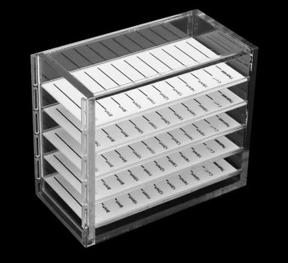 Organizador de pestañas acrílico