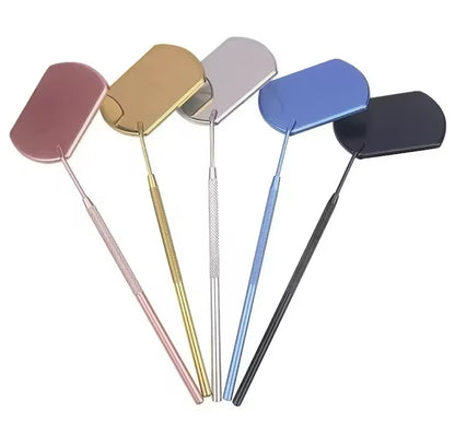 Espejo para pestañas de acero inoxidable