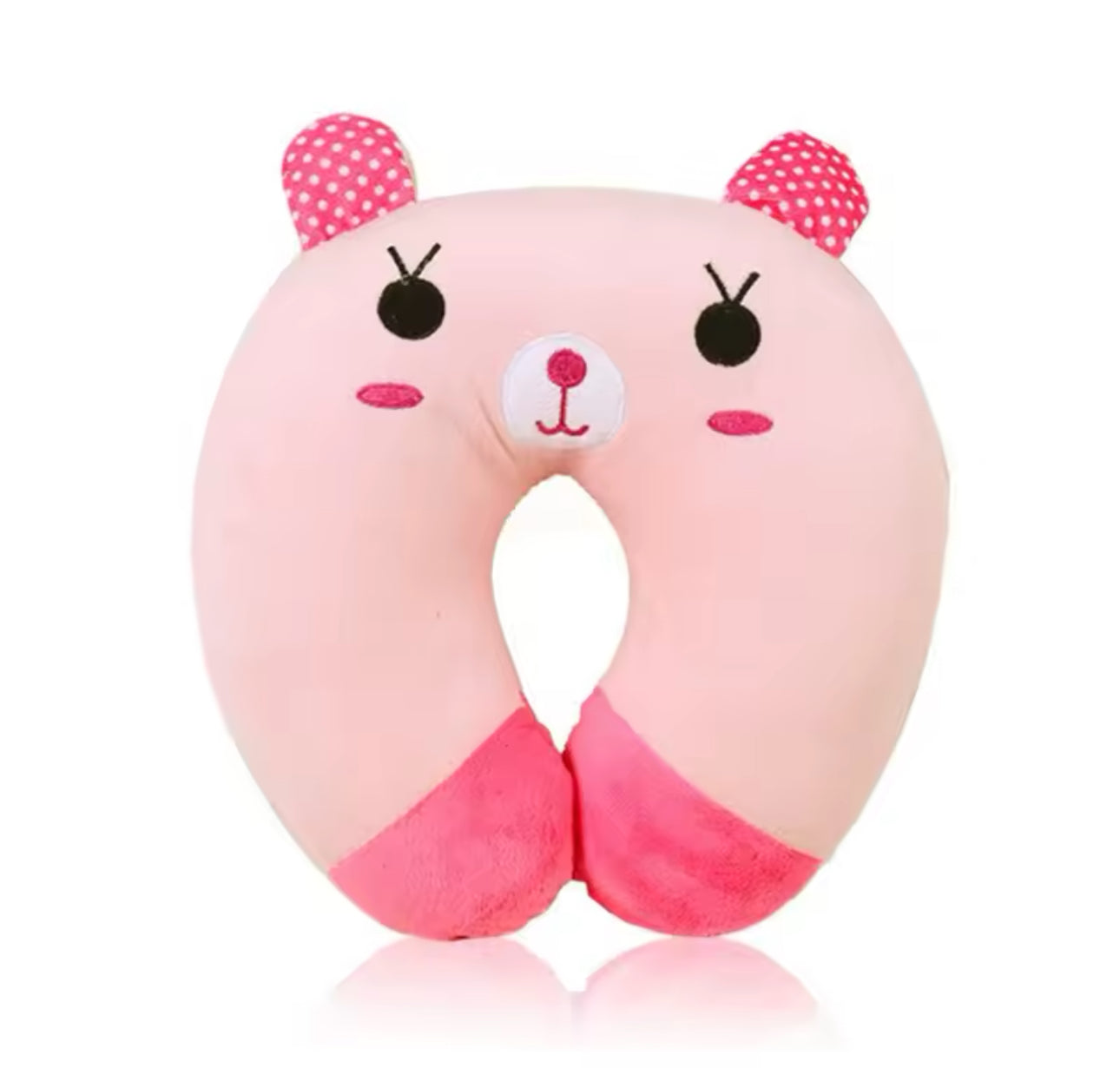 Almohada suave de felpa en forma de U