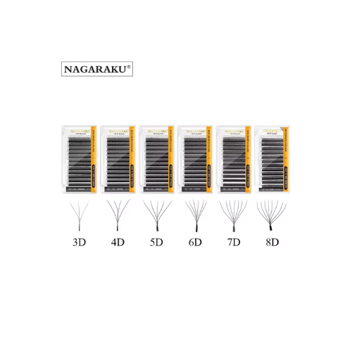 Fibras Tecnológicas Nagaraku en forma de W, 3D,4D,5D,6D,7D