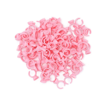 100pcs Anillos de color sencillos para Pestañas