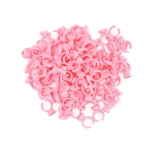100pcs Anillos de color sencillos para Pestañas