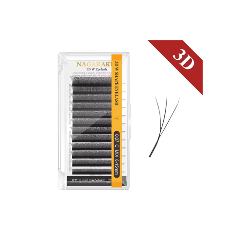 Fibras Tecnológicas Nagaraku en forma de W, 3D,4D,5D,6D,7D